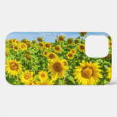 Zonnebloemenveld, zonnige zomerdag. Case-Mate iPhone case (Achterkant (horizontaal))
