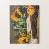 Zonnebloemesthetische Afbeeldingen Complex Jigzaag Legpuzzel (Verticaal)