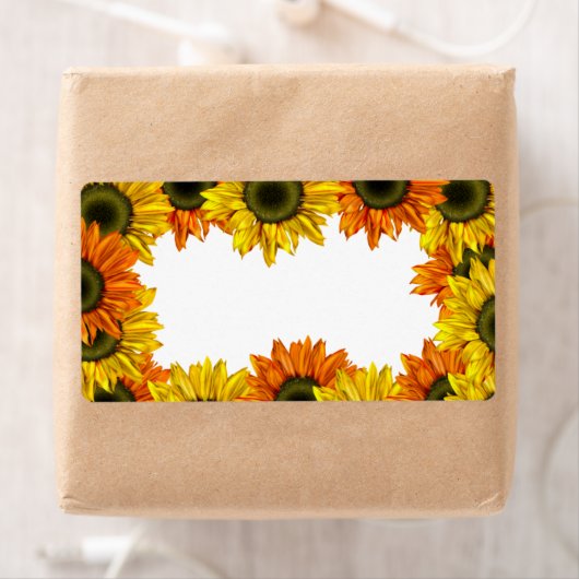 Zonnebloemetiket Etiket (Insitu)