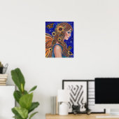 Zonnebloemfee met vlinderkunst van Renee Poster (Thuiskantoor)