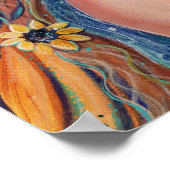 Zonnebloemfee met vlinderkunst van Renee Poster (Hoek)