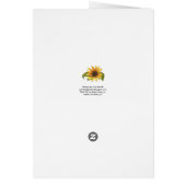 Zonnebloemfeestdag (Achterkant)