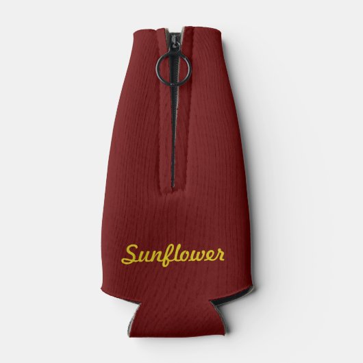 Zonnebloemfleskoeler Flesjeskoeler (Achterkant)