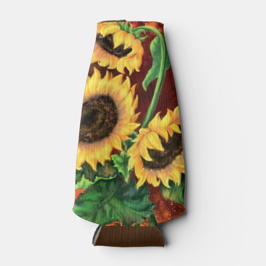 Zonnebloemfleskoeler Flesjeskoeler (Voorkant)