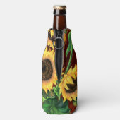 Zonnebloemfleskoeler Flesjeskoeler (Fles Achterkant)