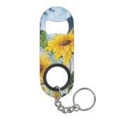 Zonnebloemflesopener Mini Flessenopener (Achterkant)