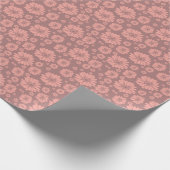 zonnebloemflespatroon cadeaupapier (Hoek)