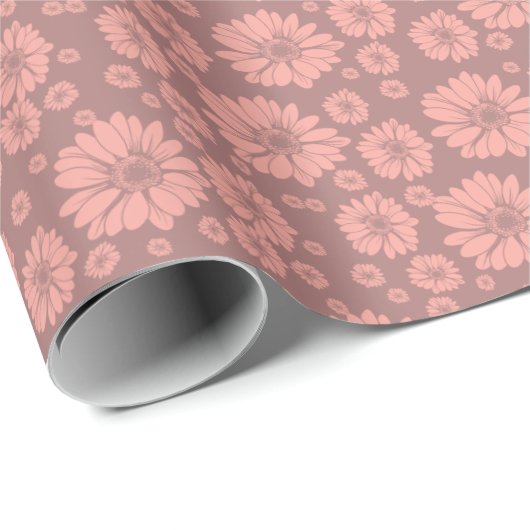 zonnebloemflespatroon cadeaupapier (Rol Hoek)