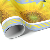 Zonnebloemfotopapier Cadeaupapier (Rol Hoek)