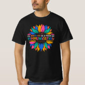 Zonnebloemgedrag is communicatie t-shirt (Voorkant)