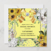 Zonnebloemgeel land met zomerschenkel kaart (Voorkant)