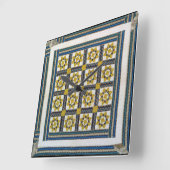 Zonnebloemgelaat Vierkante Klok (Hoek)