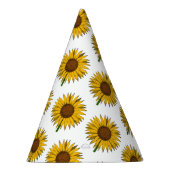Zonnebloemgele bloem feesthoedjes (Rechts)