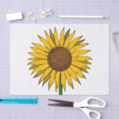 Zonnebloemgele bloem tissuepapier (Craft)