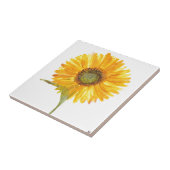 Zonnebloemgele florale waterverf Rustige afbeeldin Tegeltje (Zijkant)