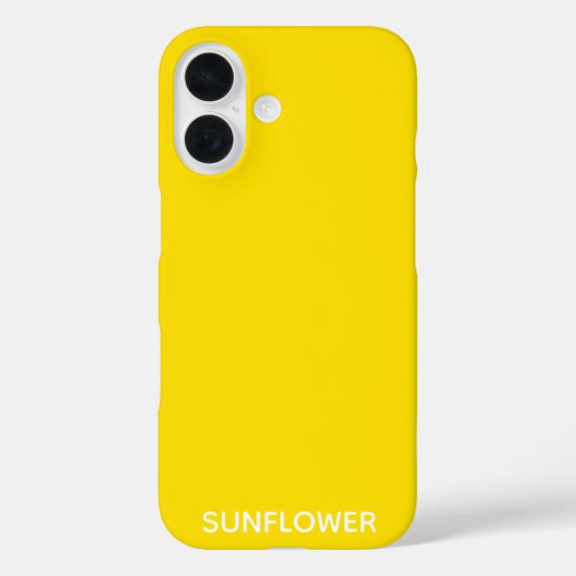 Zonnebloemgele kleurnaam Case-Mate iPhone case (Achterkant)