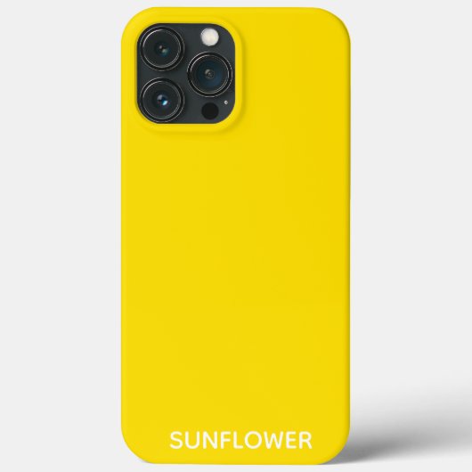 Zonnebloemgele kleurnaam Case-Mate iPhone case (Achterkant)