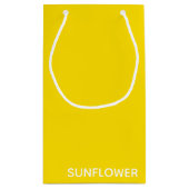 Zonnebloemgele kleurnaam klein cadeauzakje (Achterkant)
