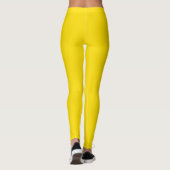 Zonnebloemgele kleurnaam leggings (Achterkant)