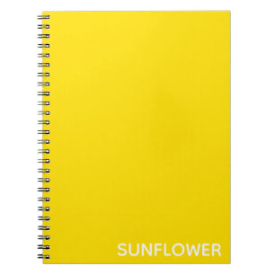 Zonnebloemgele kleurnaam notitieboek