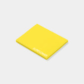 Zonnebloemgele kleurnaam post-it® notes (Schuin)