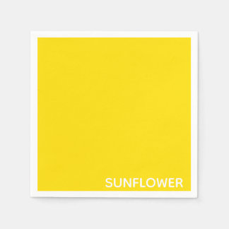 Zonnebloemgele kleurnaam servet