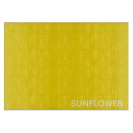 Zonnebloemgele kleurnaam snijplank