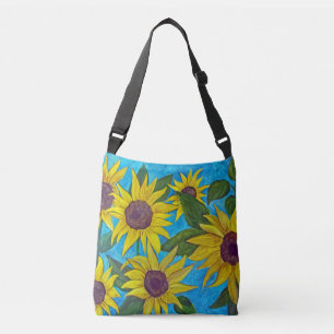 Zonnebloemgeluk Crossbody Tas