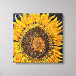 Zonnebloemgestrekte Canvas Afdrukken