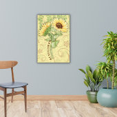 Zonnebloemgestrekte Canvas Afdrukken