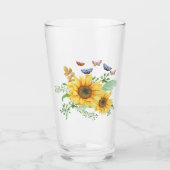 zonnebloemglas glas (Voorkant)