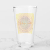 Zonnebloemglazen bol met gulden verhoudingen glas (Achterkant)