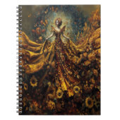 zonnebloemgoddelijkheid notitieboek (Voorkant)