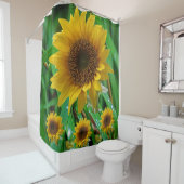 Zonnebloemgordijnen Douchegordijn (In situ)