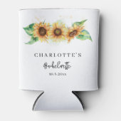 Zonnebloemgroen Bloemen Custom Bachelorette Blikjeskoeler (Voorkant)