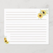 Zonnebloemgroen — Recipenkaart Flyer (Achterkant)