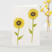 Zonnebloemgroet Kaart (Gele Bloem)