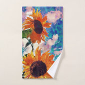 Zonnebloemhanddoek Bad Handdoek (Handdoek)