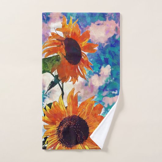 Zonnebloemhanddoek Bad Handdoek (Handdoek)