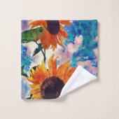 Zonnebloemhanddoek Bad Handdoek (Wasdoekje)