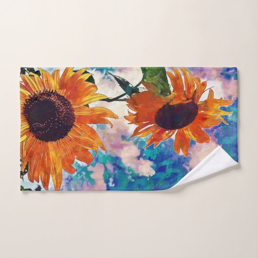 Zonnebloemhanddoek Bad Handdoek (Handdoek)