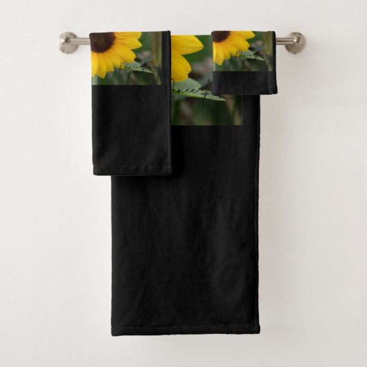 Zonnebloemhanddoek Bad Handdoek (Insitu)