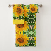 Zonnebloemhanddoekset Bad Handdoek (Insitu)