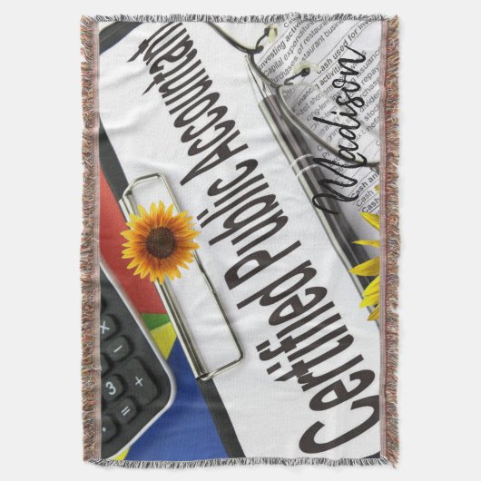 Zonnebloemhandleiding Deken (Voorkant Verticaal)