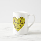 Zonnebloemhart Porselein Kop (Rechts)