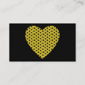 Zonnebloemhart Visitekaartje (Achterkant)