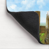 Zonnebloemhek Mousepad Muismat (Hoek)