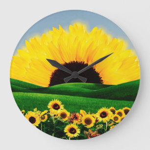ZONNEBLOEMHEUVEL GROTE KLOK