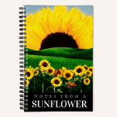 ZONNEBLOEMHEUVEL NOTITIEBOEK (Voorkant)