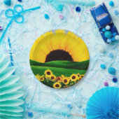 ZONNEBLOEMHEUVEL PAPIEREN BORDJE (Feest)